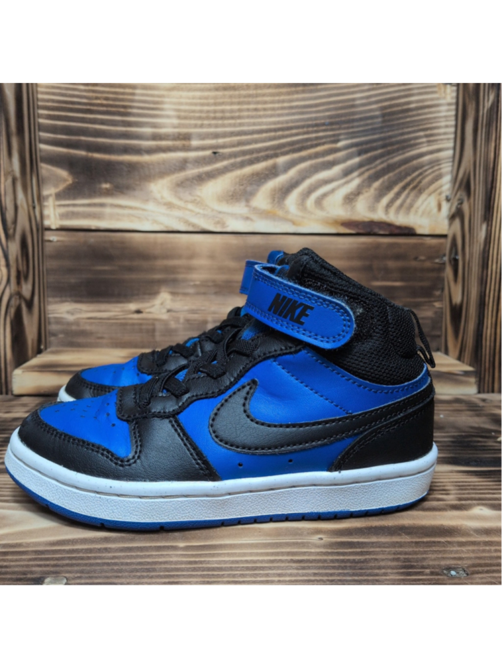 Nike Kid’s Court Borough Mid 2 Blue Shoes Sneakers Size 11C (CD7783-404)